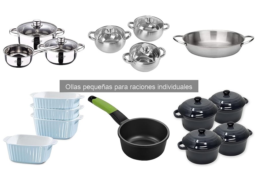 Comparativa de ollas pequeñas para raciones individuales