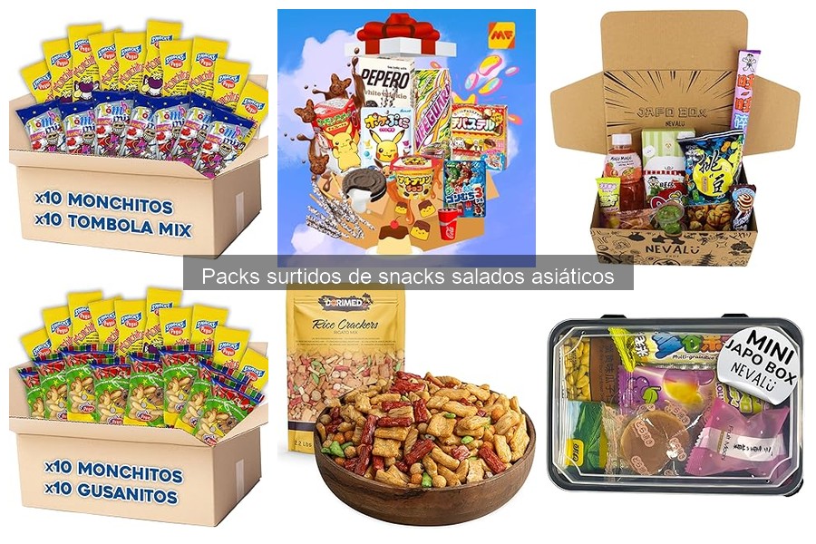Comparativa de Packs Surtidos de Snacks Asiáticos