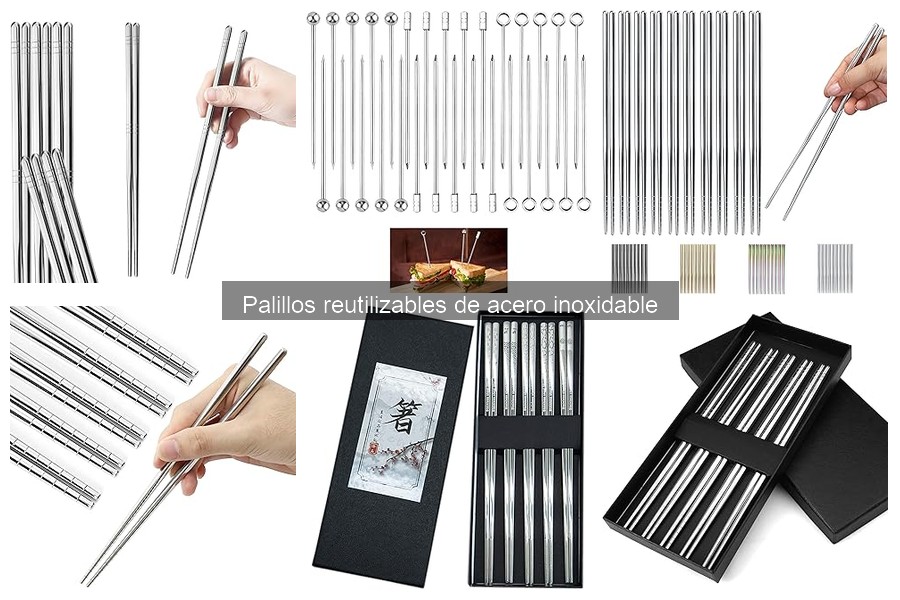 Comparativa de Palillos Reutilizables de Acero Inoxidable