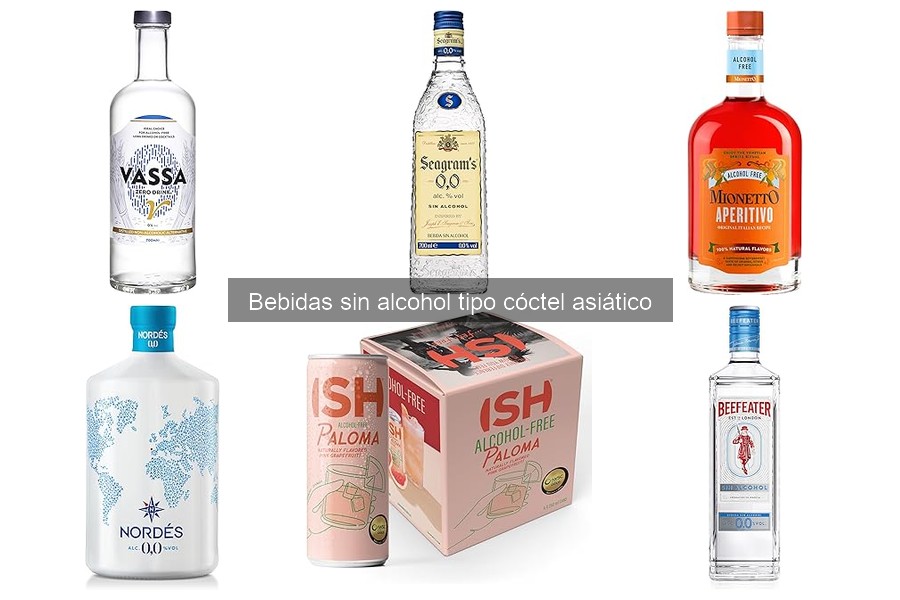 Comparativa de precios de cócteles asiáticos sin alcohol