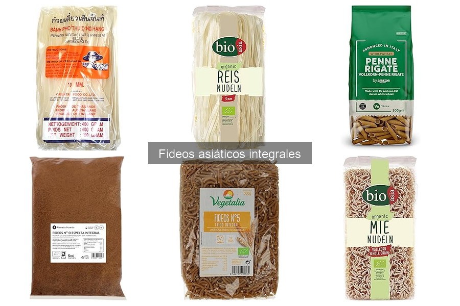 Comparativa de precios de fideos asiáticos integrales