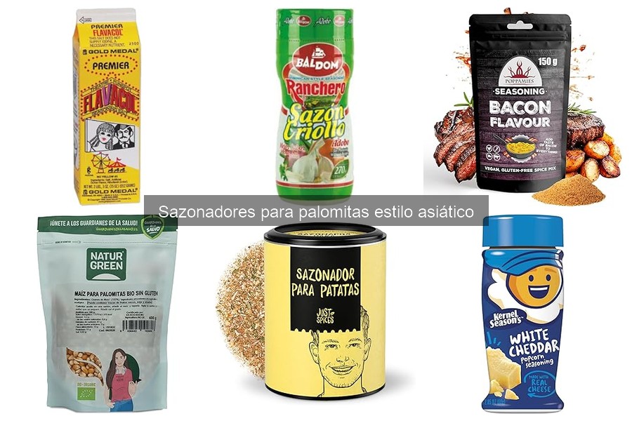 Comparativa de precios de sazonadores para palomitas asiáticas