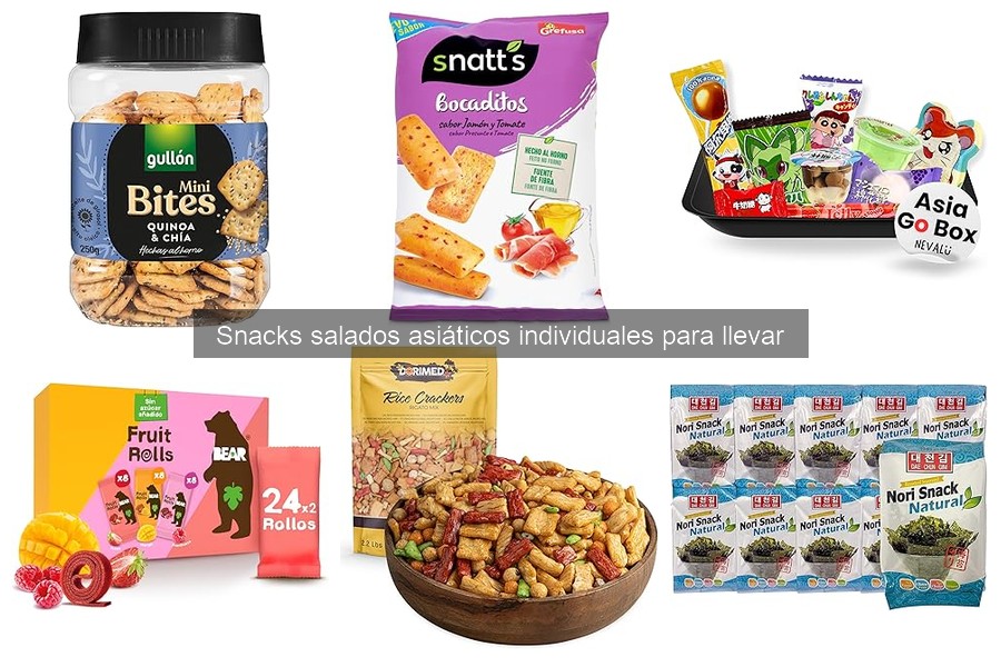 Comparativa de precios de snacks salados asiáticos