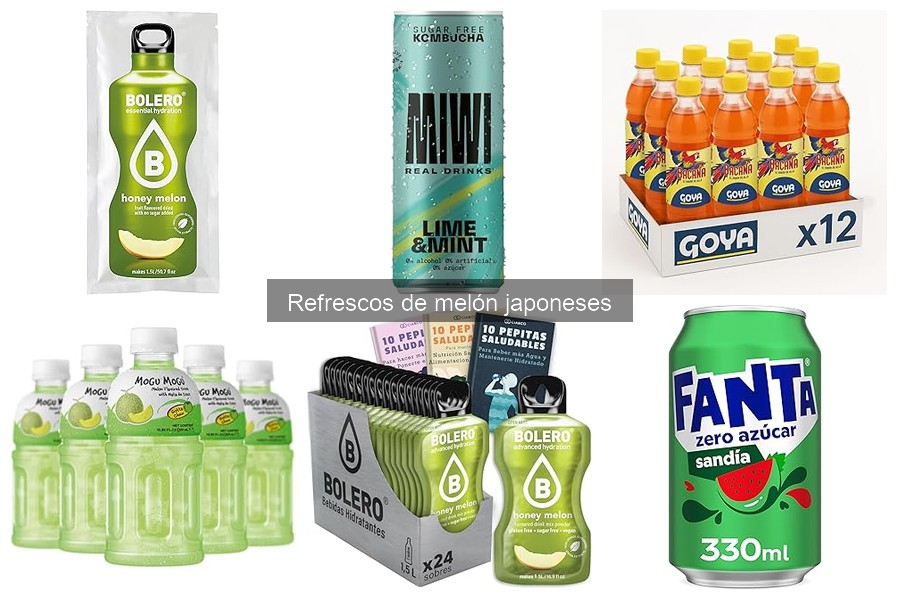Comparativa de refrescos de melón japoneses y más bebidas