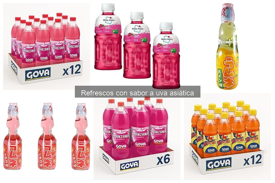 Comparativa de refrescos de uva asiática: mejores marcas y sabor