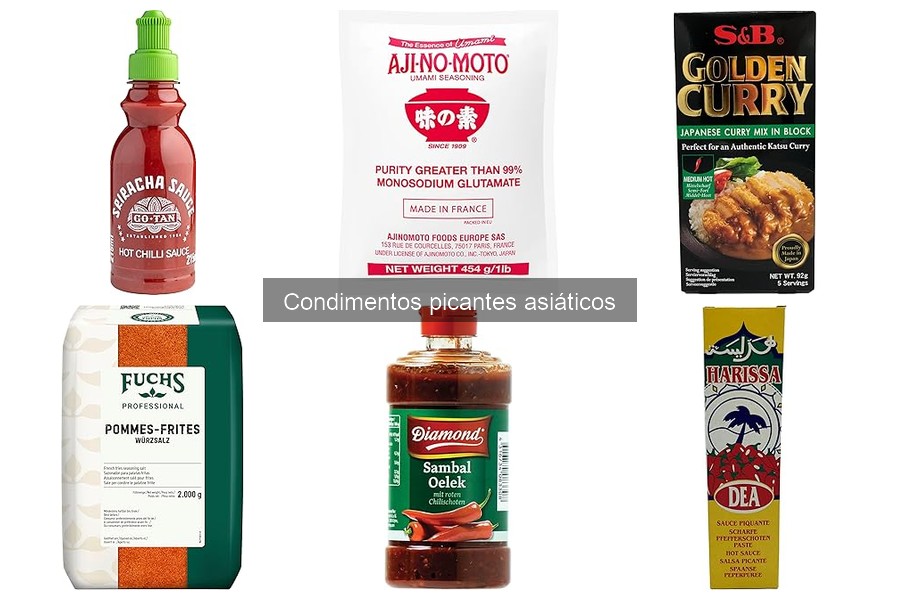 Comparativa de salsas picantes asiáticas vs. del mundo