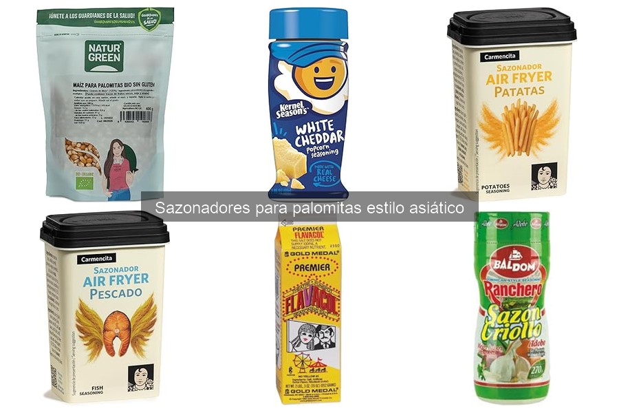 Comparativa de Sazonadores para Palomitas al Estilo Asiático