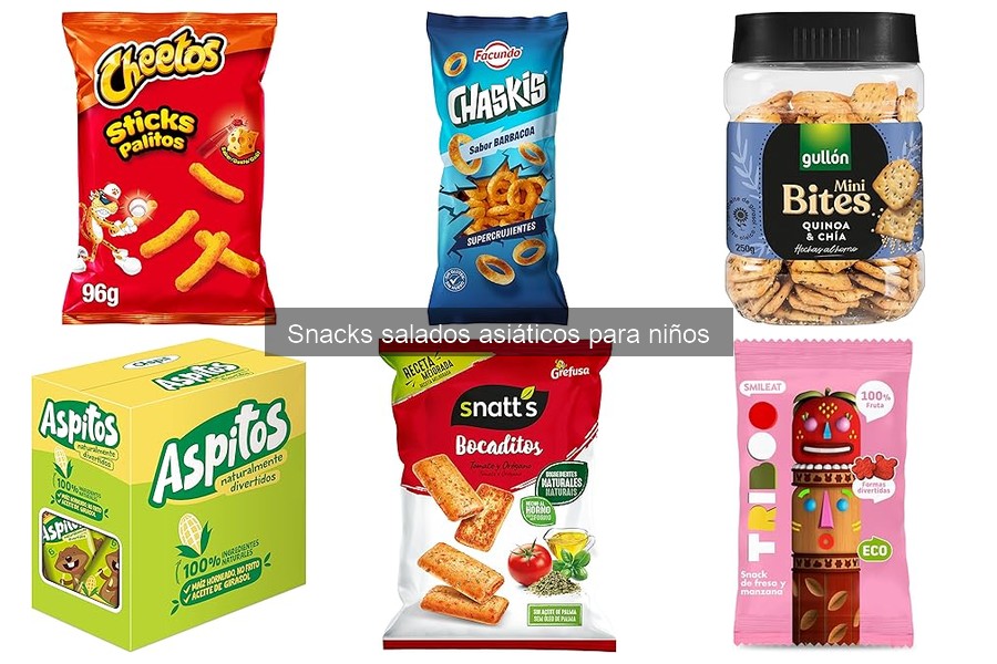 Comparativa de Snacks Salados Asiáticos para Niños