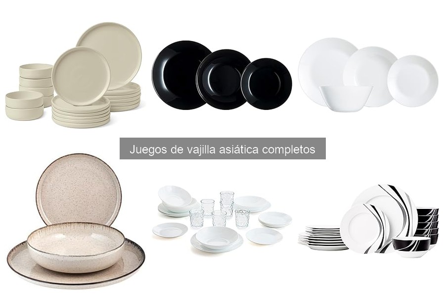 Comparativa de vajillas asiáticas y occidentales
