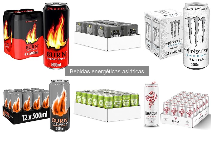 Comparativa entre Bebidas Energéticas Naturales y Asiáticas