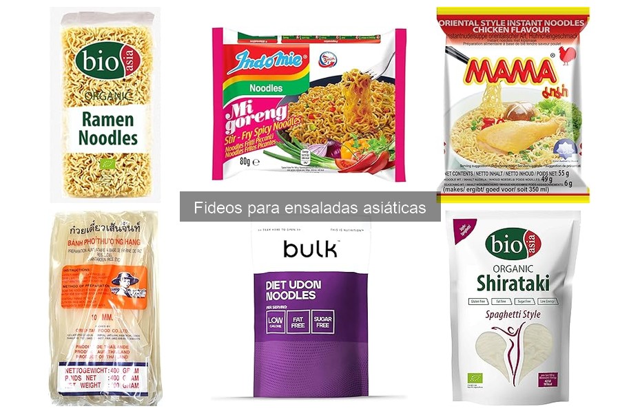 Comparativa: Fideos de arroz vs Fideos Soba para ensaladas
