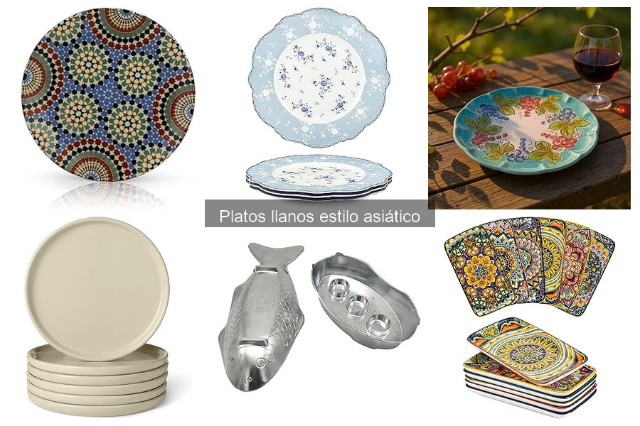 Comparativa: Platos Llanos de Cerámica vs Plástico en Cocina Asiática