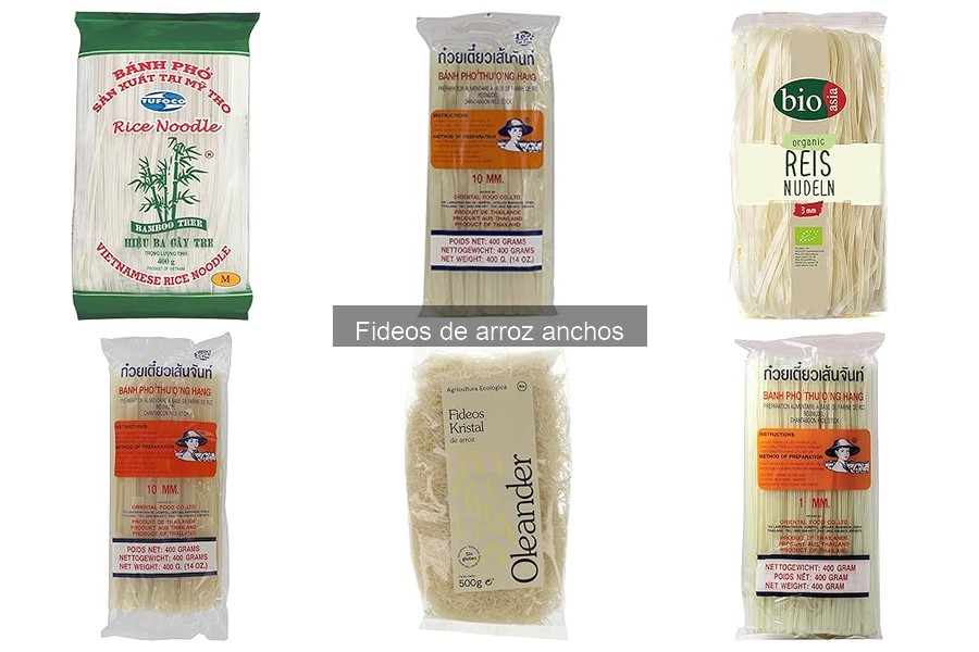 Compra fideos de arroz anchos online: marcas y precios