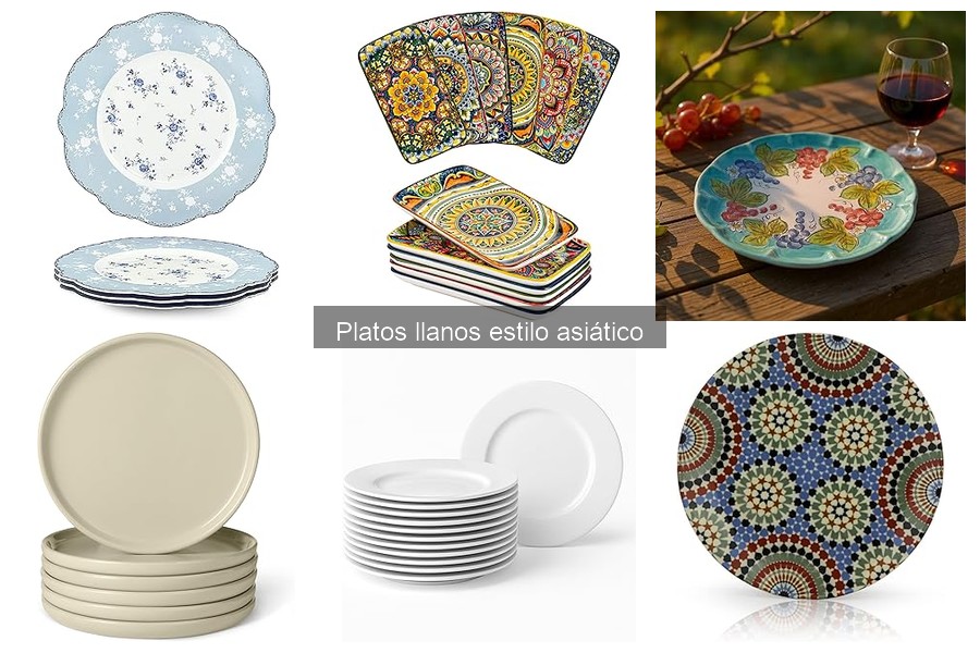 Compra platos llanos asiáticos online: mejores tiendas y precios