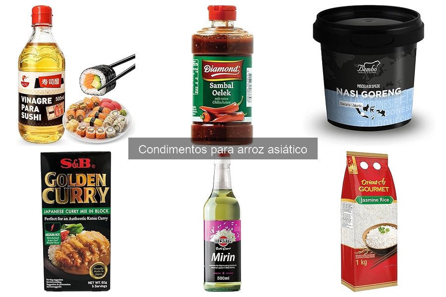 ** Condimentos para arroz asiático: ingredientes y sabores esenciales