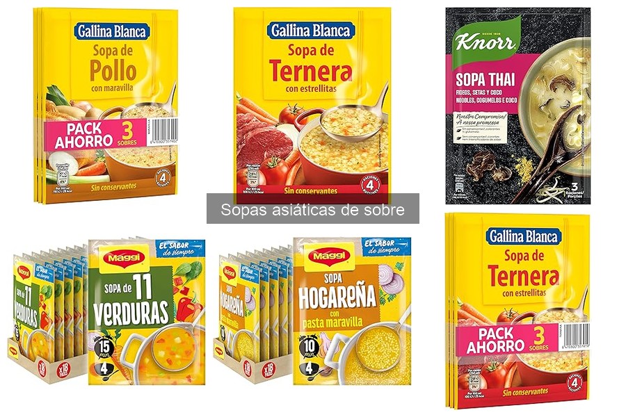 Consejos para almacenar sopas asiáticas de sobre correctamente
