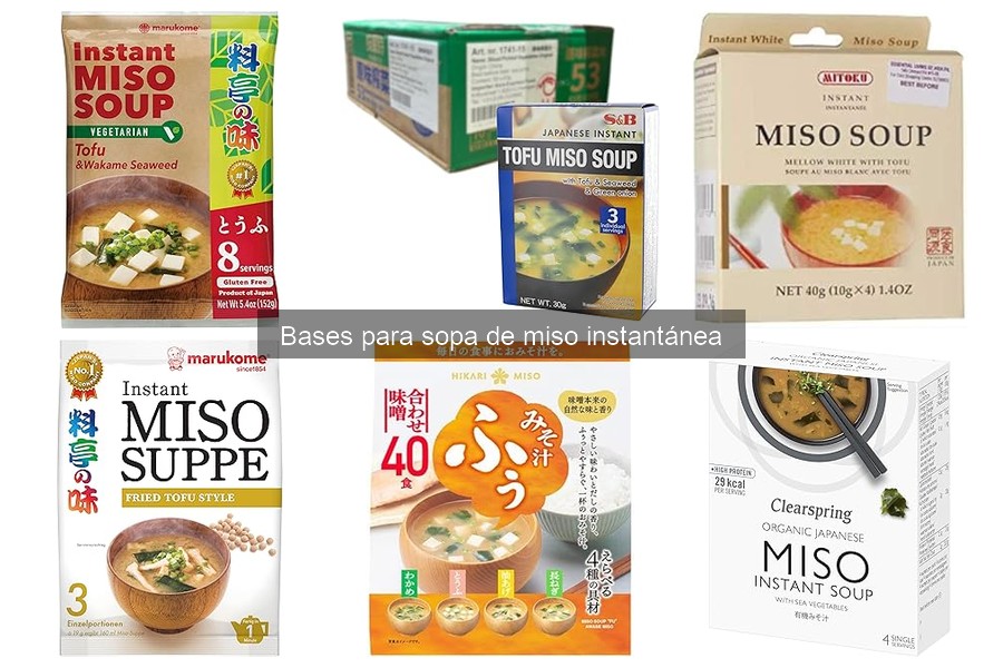 Conservantes en sopa de miso instantánea: ¿saludables o no?