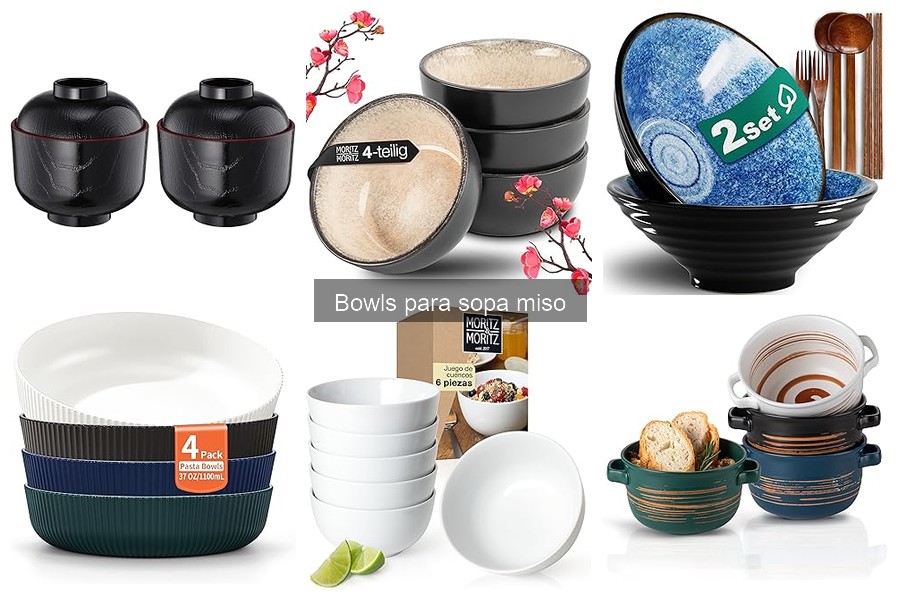 Descubre los mejores bowls para sopa miso y sus características