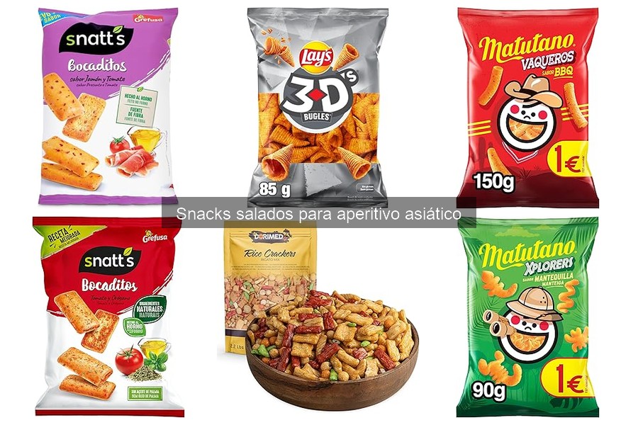 Descubre los mejores snacks salados asiáticos para aperitivo