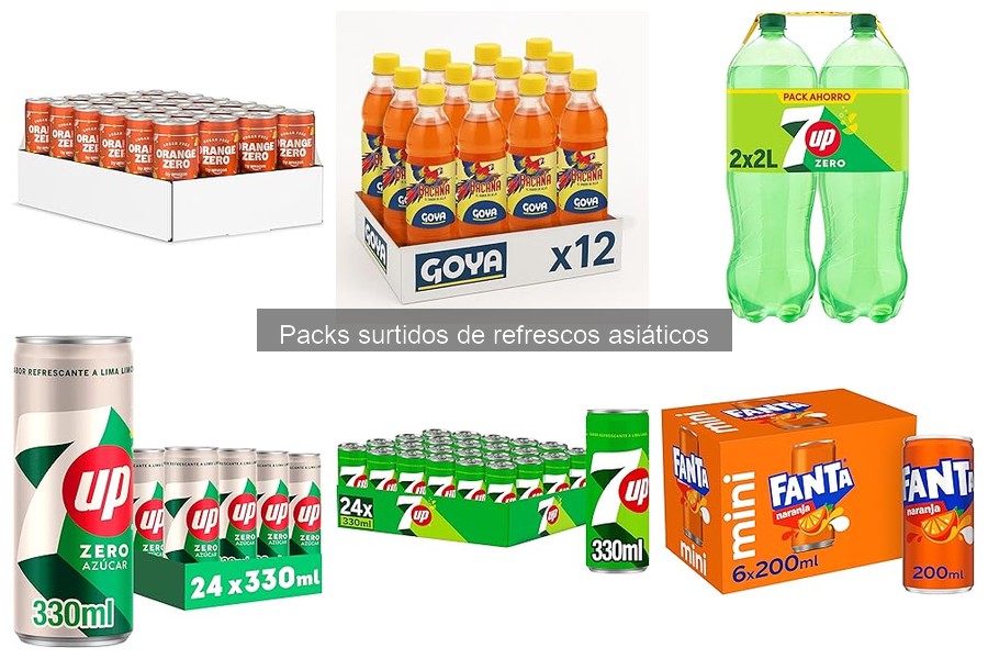 Descubre los packs surtidos de refrescos asiáticos