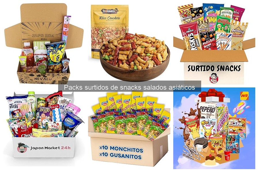 Descubre los Packs Surtidos de Snacks Salados Asiáticos