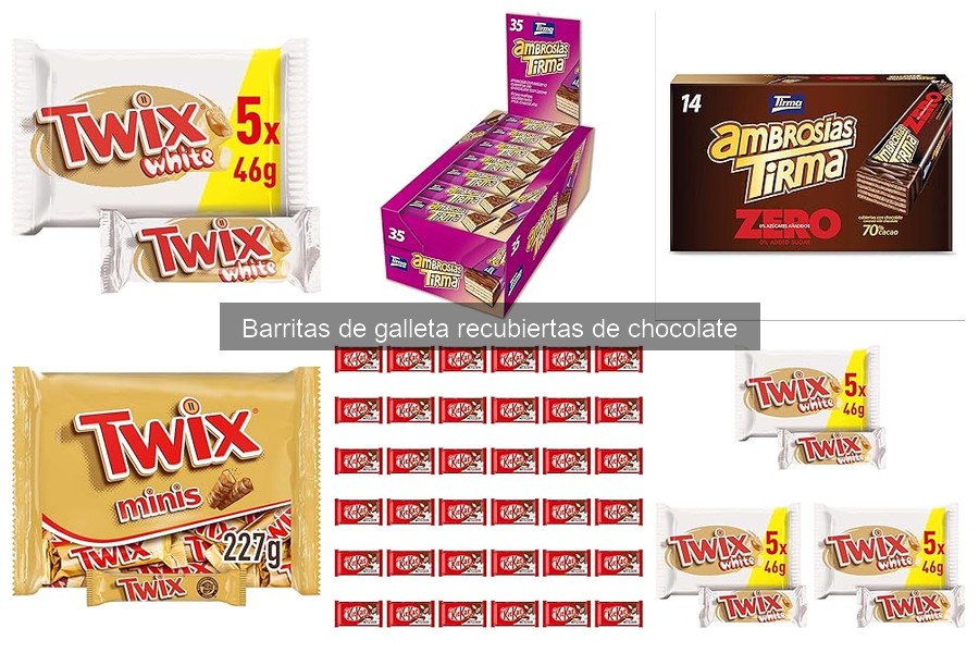 Descubre los tipos de barritas de galleta recubiertas de chocolate