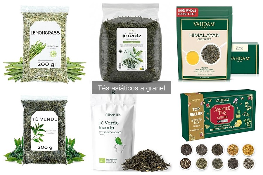 Descubre los tipos de té asiático a granel y sus sabores
