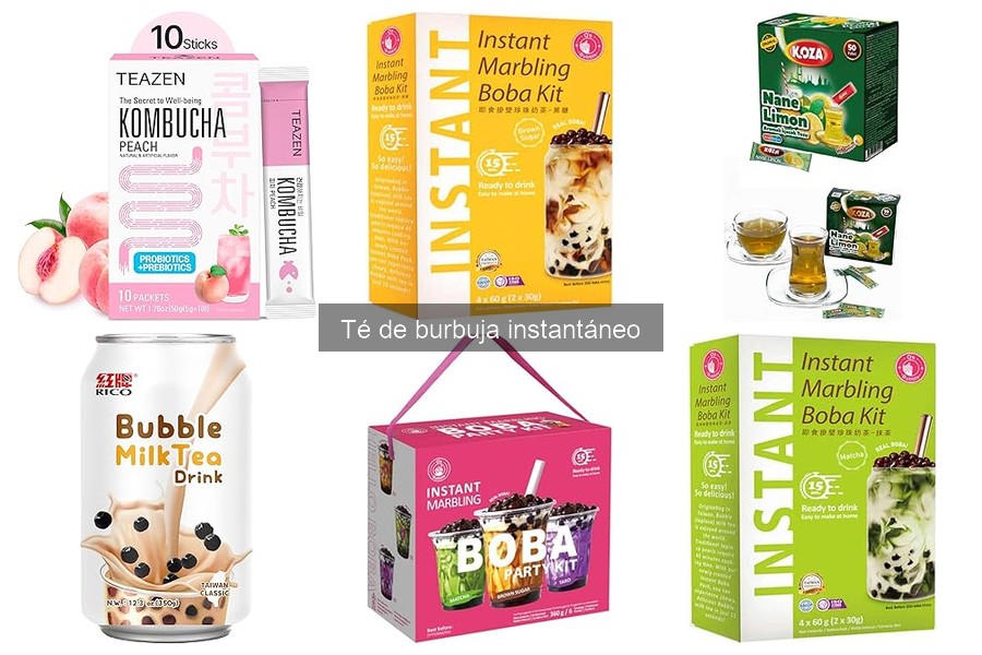 Descubre los tipos de té de burbuja instantáneo disponibles