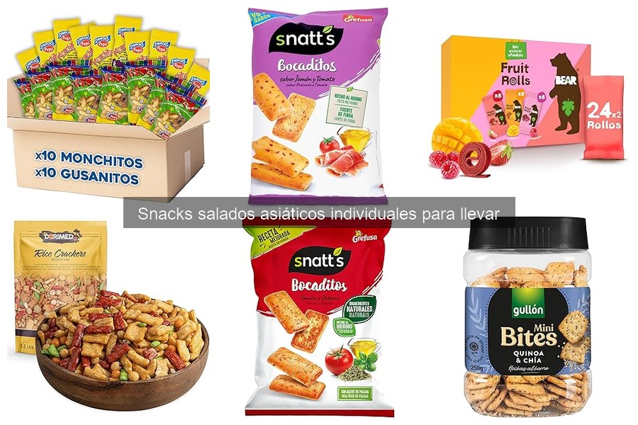 Descubre qué son los snacks salados asiáticos individuales
