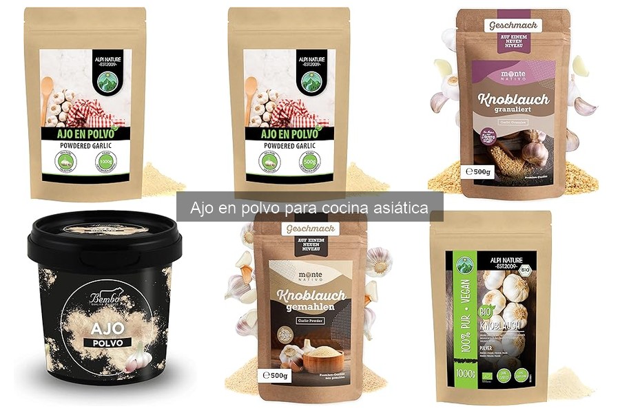 Diferencias entre ajo en polvo y ajo fresco en cocina asiática