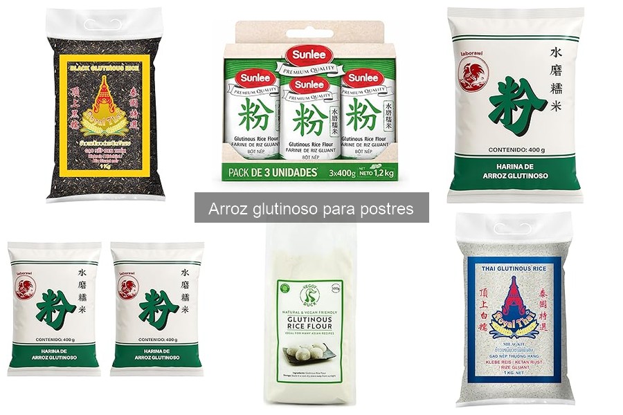 Diferencias entre arroz glutinoso y arroz normal