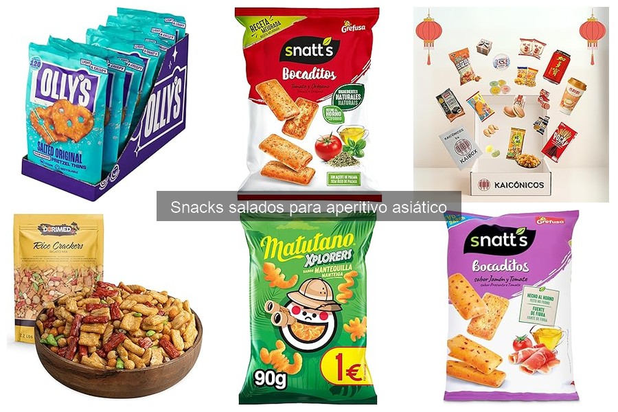 Diferencias entre snacks salados asiáticos y occidentales