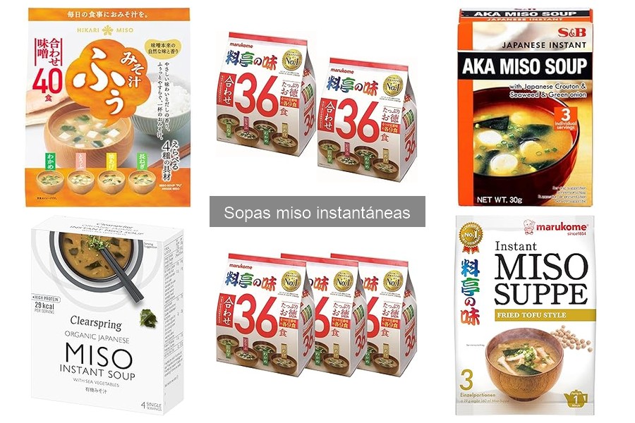 Diferencias entre sopa miso instantánea y tradicional