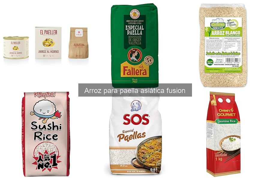 Dónde comprar arroz para paella asiática fusión