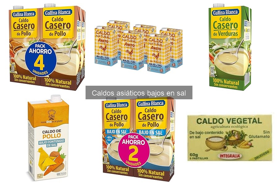 Dónde comprar caldos asiáticos bajos en sal: Guía completa