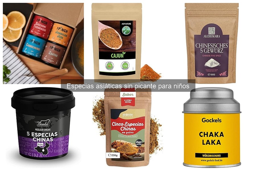 Dónde comprar especias asiáticas sin picante para niños