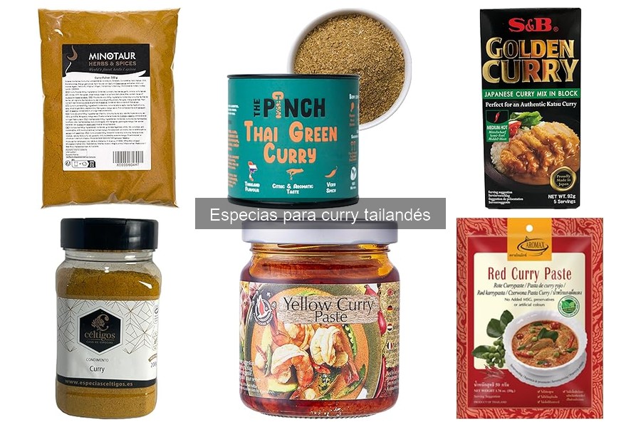 Dónde comprar especias para curry tailandés de calidad