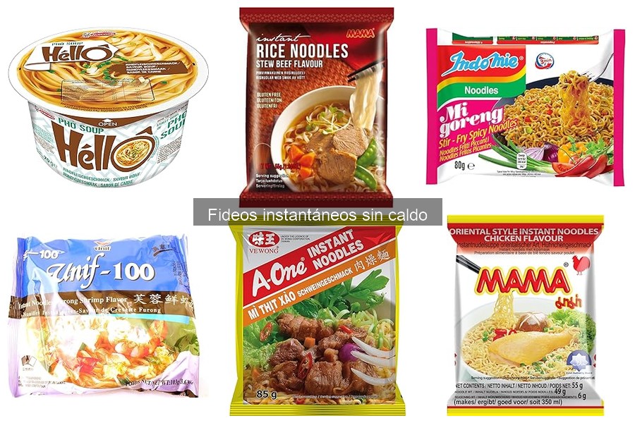 Dónde comprar fideos instantáneos sin caldo