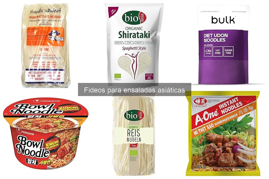 Dónde comprar fideos para ensaladas asiáticas a buen precio