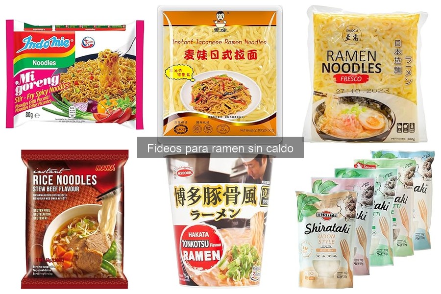 Dónde comprar fideos para ramen sin caldo al mejor precio