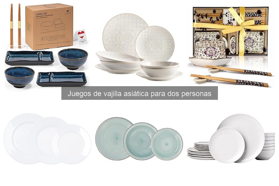 Dónde Comprar Juegos de Vajilla Asiática para Dos Personas