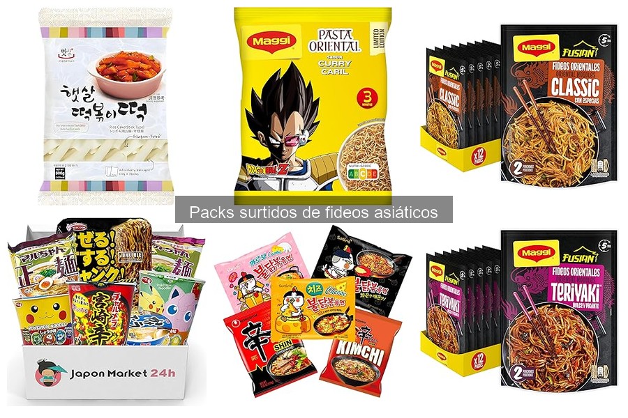Dónde comprar packs surtidos de fideos asiáticos baratos