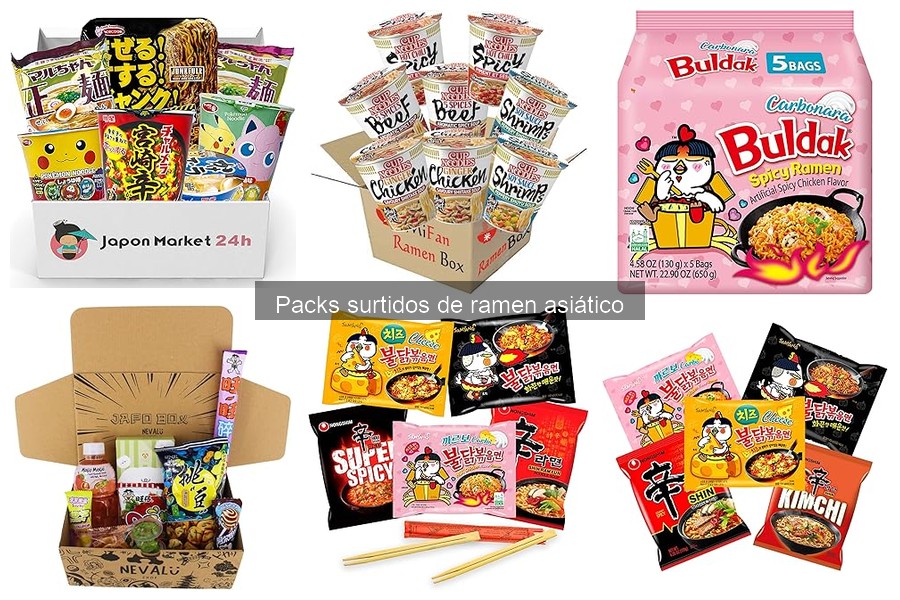 Dónde comprar packs surtidos de ramen asiático al mejor precio