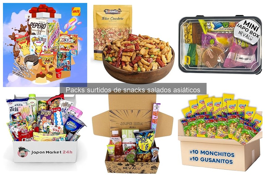 Dónde comprar packs surtidos de snacks salados asiáticos