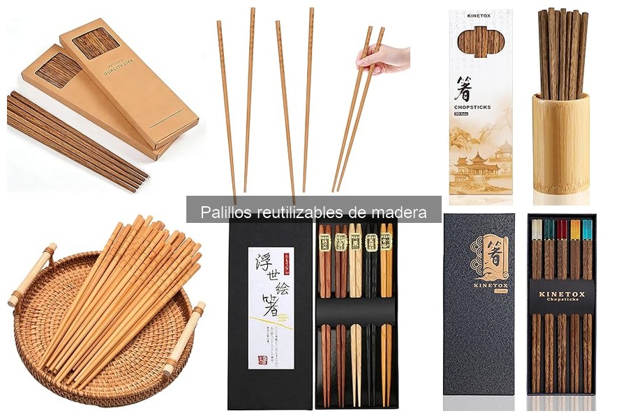 Dónde comprar palillos reutilizables de madera de calidad