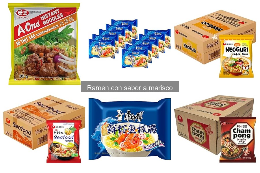 Dónde comprar ramen con sabor a marisco: mejores opciones