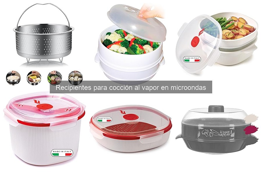 Dónde comprar recipientes para cocción al vapor en microondas