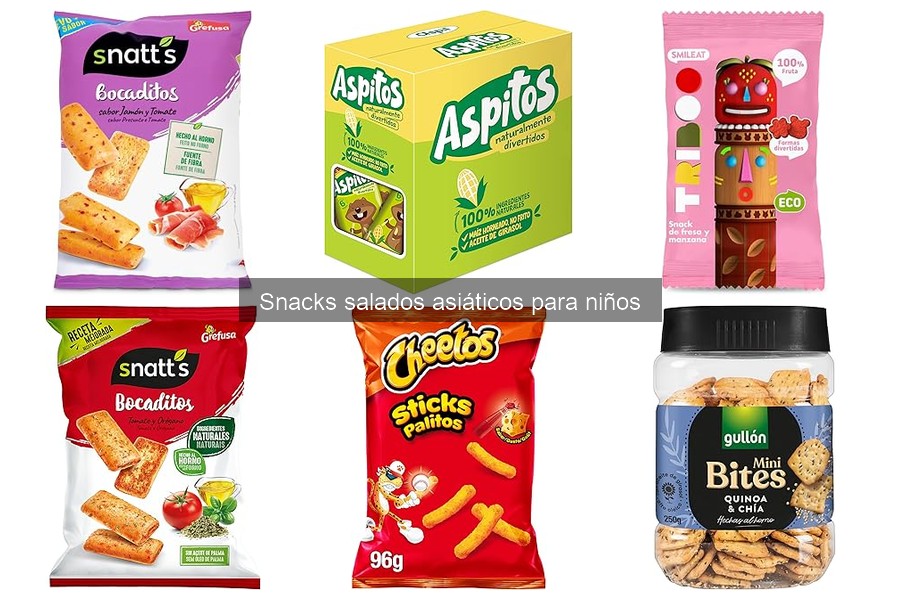 Dónde comprar snacks salados asiáticos para niños baratos