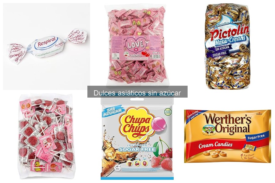 Dulces asiáticos sin azúcar: variedades y opciones disponibles
