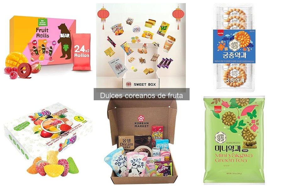 Dulces coreanos de fruta sin alérgenos: ¡Descubre las opciones!